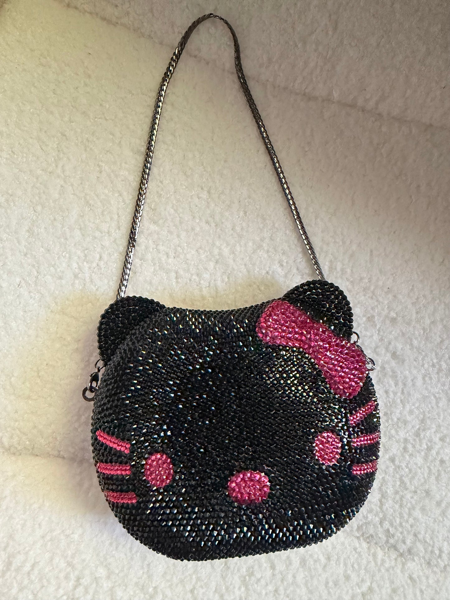 Kitty Rhinestone Clutch
