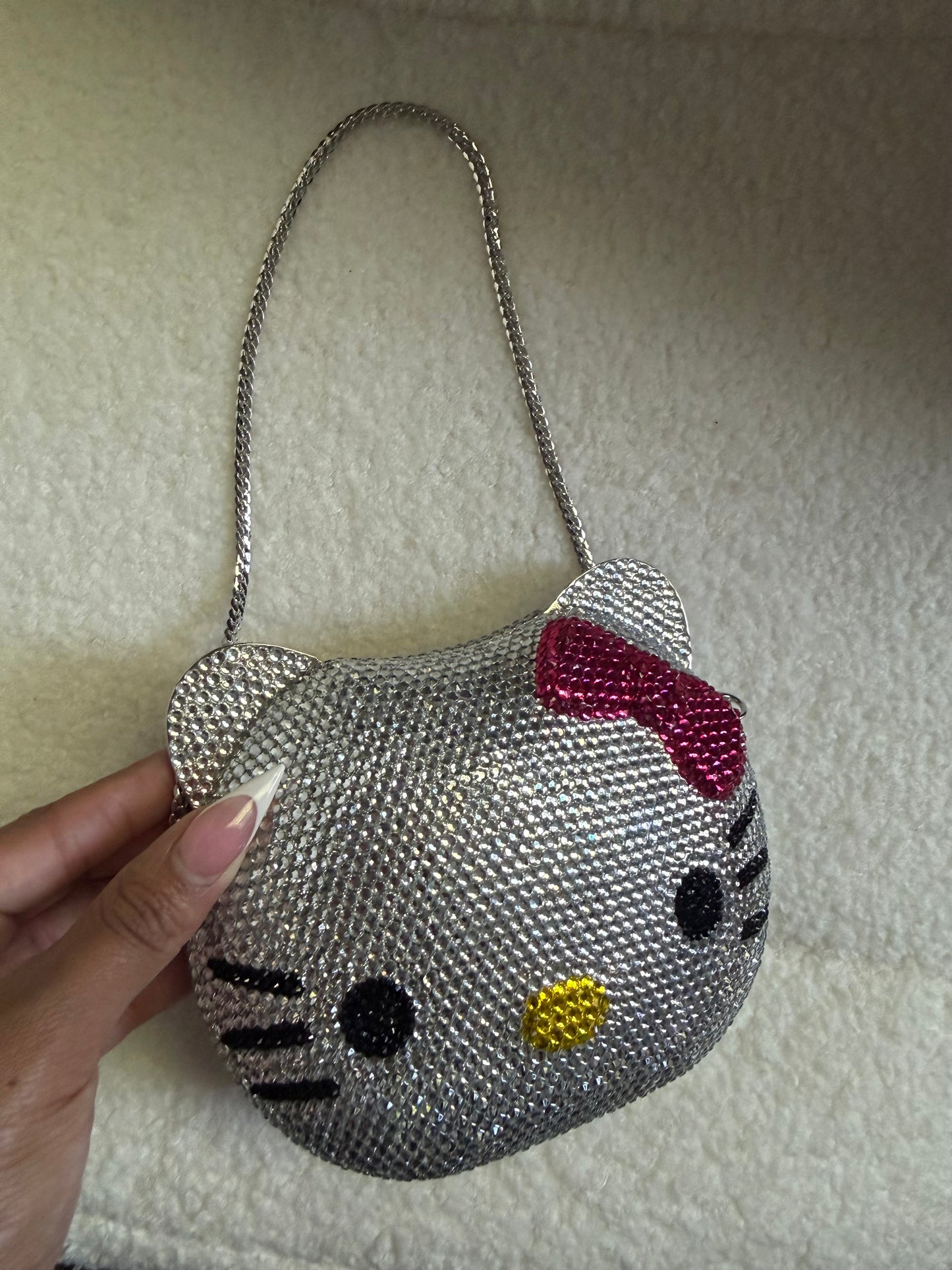 Kitty Rhinestone Clutch