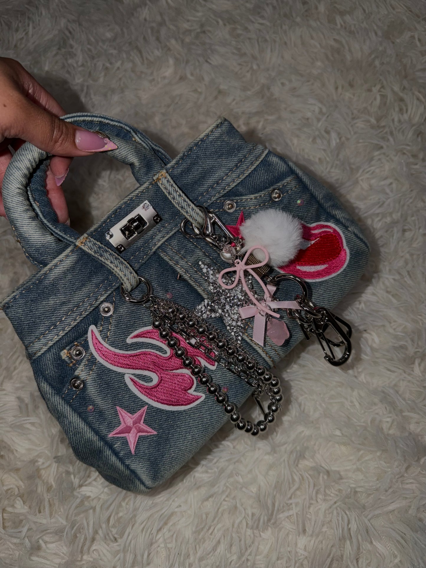Light Washed Denim Junk Bag - Ready to Ship